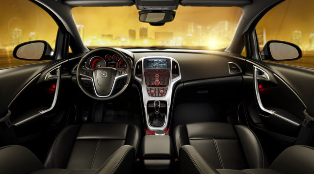 Deska rozdzielcza, kabina Opel Astra sedan 2012